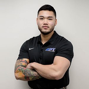 This is a staff photo featuring Toby Wilson Nguyen who is Director of Operations/Marketing with Apex Physical Therapy