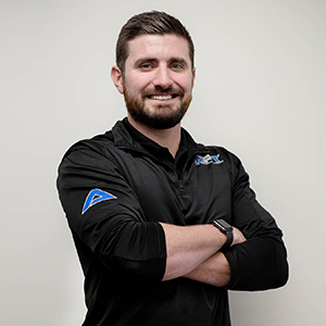 This is a staff photo featuring Jacob Scalf, who is co-owner, and Physical Therapist with Apex Physical Therapy.